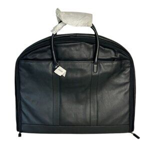 Coach Fold-Over Suiter #0589 Leather Travel Bag (Lexus Edition) in Black